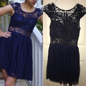 Navy homecoming dress
